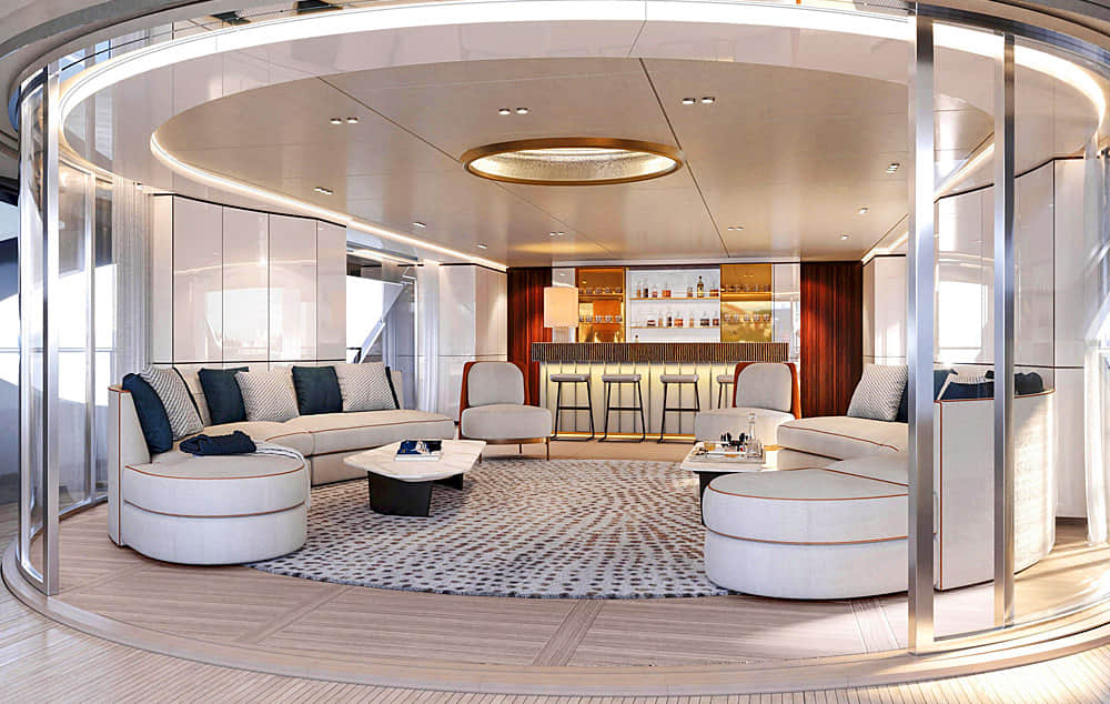 Benetti Oasis 40 Main Deck Saloon